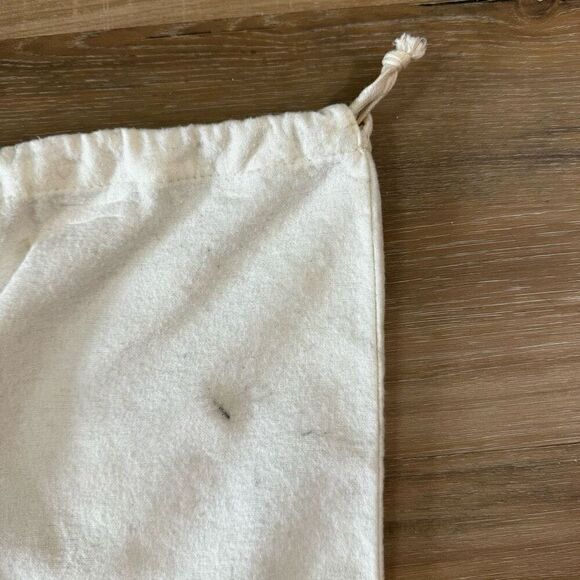 The Frye Company Drawstring Top Dust Cover Off White Travel Storage Cloth Bag - Picture 2 of 3